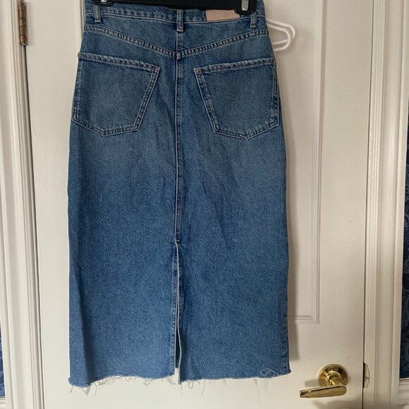 Rails Highland Denim Midi Skirt - Y2K, 90s - Size 25 - Picture 4 of 12